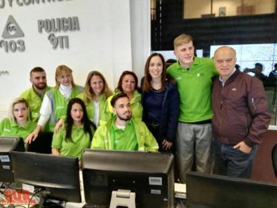 Vidal y Grindetti visitaron el SAME de Lan�s