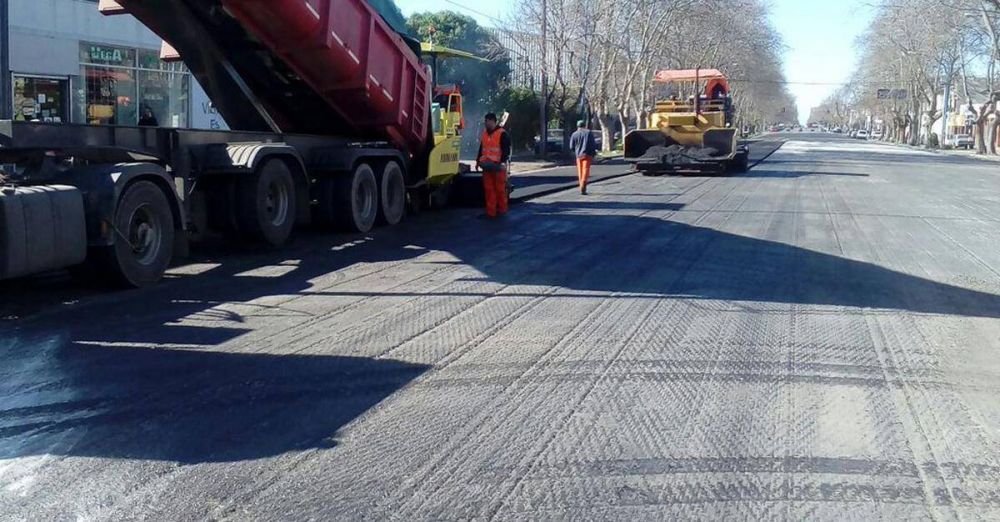 En un mes finaliza la repavimentaci�n de Luro entre Jara y Champagnat