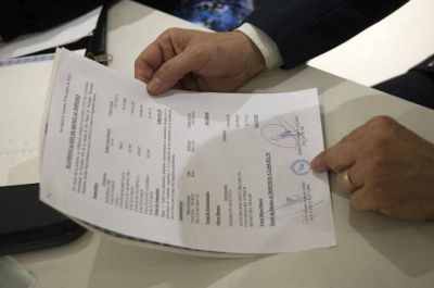 Alfaro declar� un patrimonio superior a los $ 2 millones