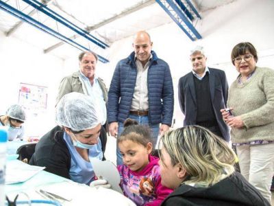 Operativo sanitario en IAPI