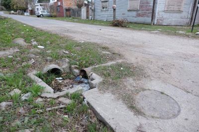 Reclaman por la limpieza de los desag�es pluviales