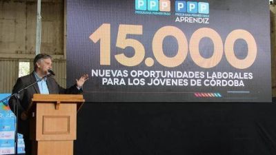 Llaryora: M�s del 40 por ciento de los j�venes del PPP quedaron en el empleo