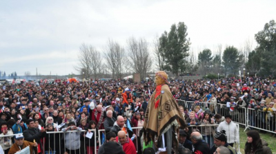 Una multitud en la celebraci�n del beato Ceferino Namuncur�