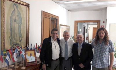 �Cachorro� Godoy y Oscar de Isasi se re�nen con el Papa Francisco