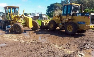 Barrios del sur: comenzaron los trabajos en las calles que transitan los colectivos