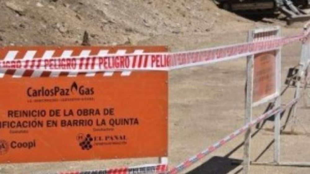 Carlos Paz Gas anunci� la construcci�n de treinta mil metros de ca�er�as