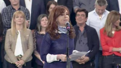 Cristina relanz� la campa�a: 