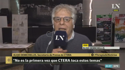 Ctera habl� de los cuadernillos que difundi� en las escuelas sobre el caso Santiago Maldonado