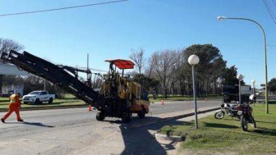 La obra de remodelaci�n de una parte del acceso Garc�a Salinas de Trenque Lauquen, se inici� este jueves