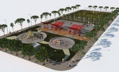 Avanza la construcci�n de 16 plazas en distintos barrios de Mar del Plata