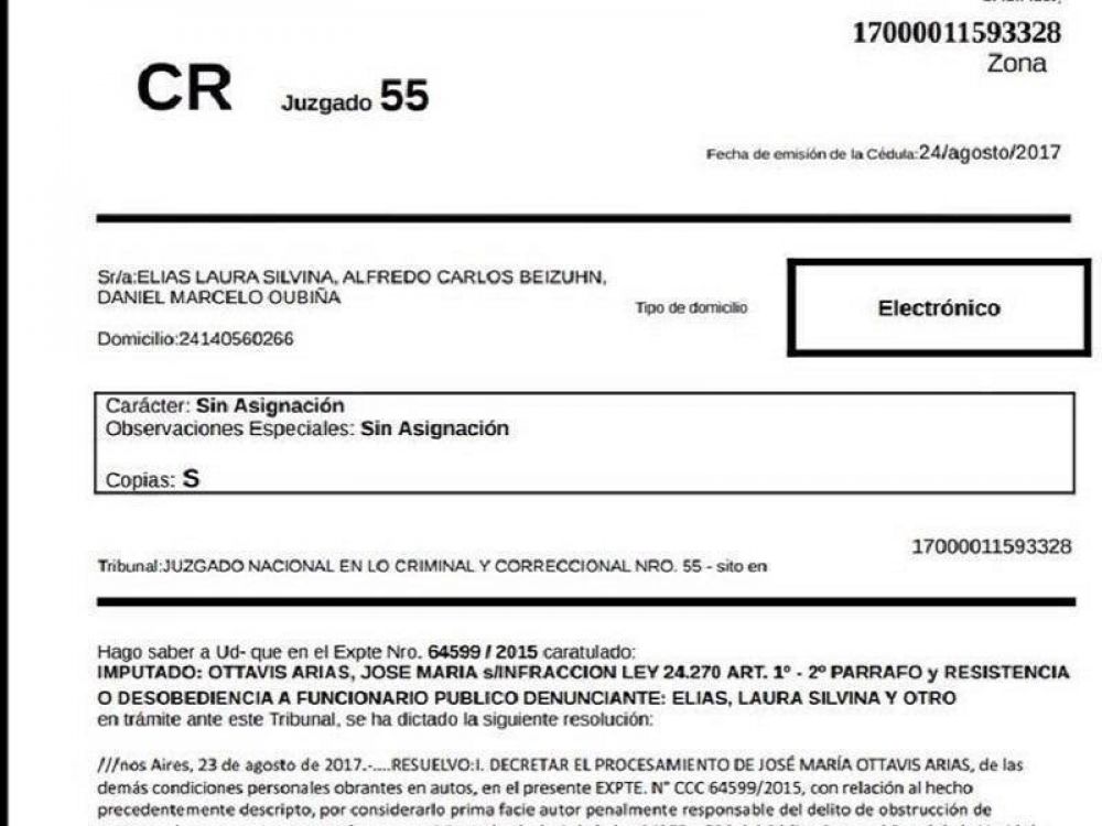 El �payadiputado� Jos� Ottavis fue procesado y embargado por la Justicia