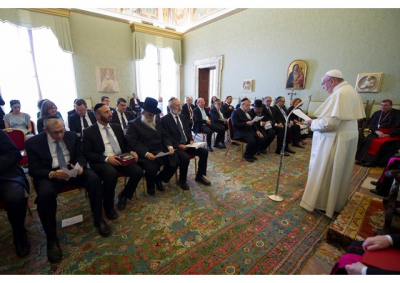 Rabinos celebran con el Papa un di�logo interreligioso 