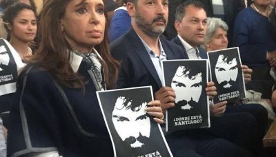 Cristina particip� de una misa en Merlo por Santiago Maldonado