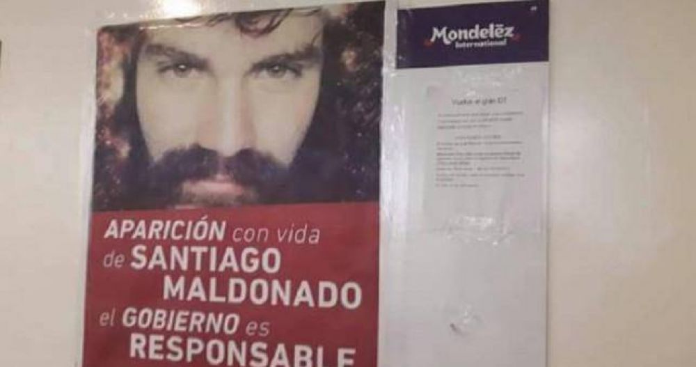 Mondelez suspendi un trabajador por difundir la campaa por Santiago Maldonado