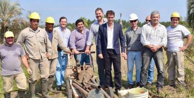 Trabajos preliminares en el predio donde construirn la planta de efluentes cloacales