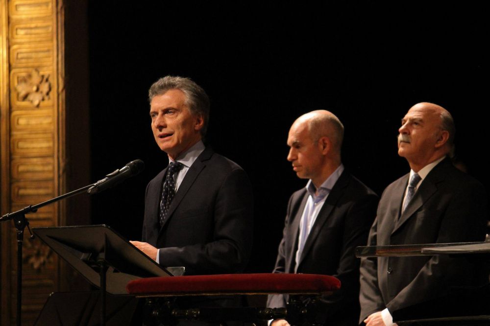 Macri particip en el Teatro Colon de los 500 aos de la Reforma Protestante