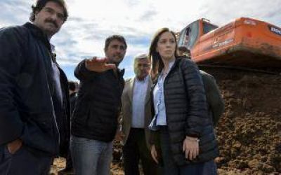 Vidal recorri� obras h�dricas en General Villegas y dijo que 