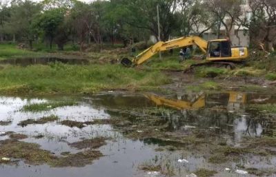 El municipio contin�a con la limpieza de lagunas y desag�es