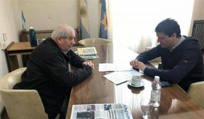 Abad y Saralegui se mostraron juntos por temas de obras p�blicas para Mar del Plata