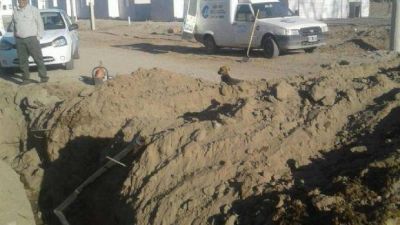 Obra de agua potable para viviendas de damnificados