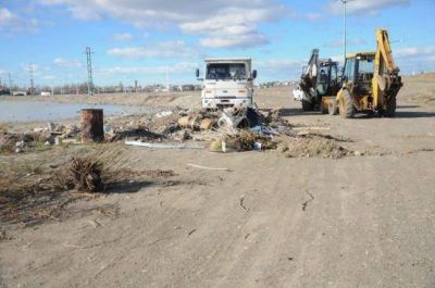 Retiraron 20 camiones de basura de la Laguna Ortiz
