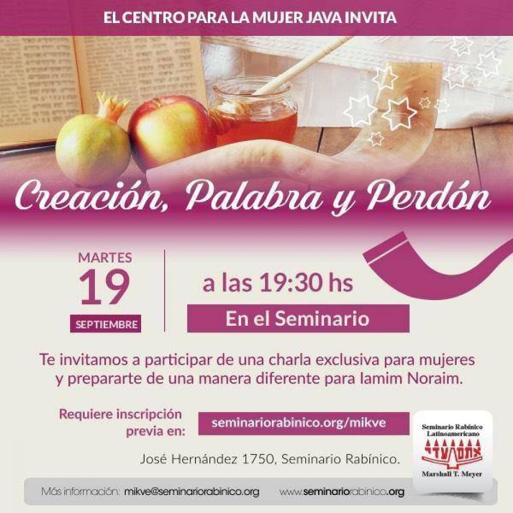 Seminario Rabnico Latinoamericano. Creacin, Palabra y Perdn
