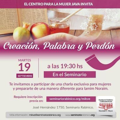 Seminario Rab�nico Latinoamericano. Creaci�n, Palabra y Perd�n