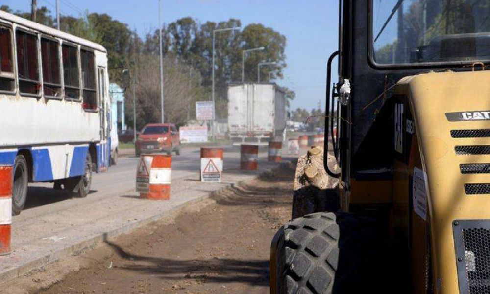 Contin�an las obras de pavimentaci�n y ensanche de la ruta 25