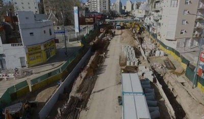 As� est�n las obras del Paso Bajo Nivel Balb�n
