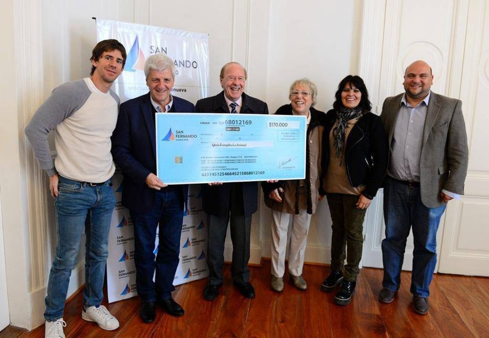 San Fernando otorg� un aporte econ�mico a la Iglesia Evang�lica de la Amistad