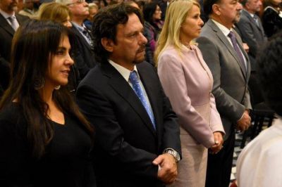 S�enz asisti� a la misa de la Exaltaci�n de la Cruz