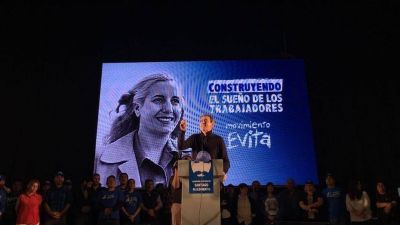 Con apoyo del Movimiento Evita, Florencio Randazzo relanz� su campa�a
