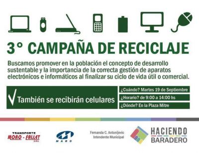 Se viene la cuarta campa�a de reciclaje y reutilizaci�n de aparatos el�ctricos