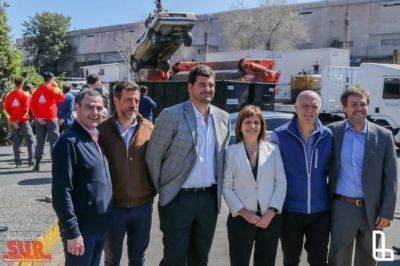 Grindetti y Bullrich oficializaron la incorporaci�n de Lan�s al PronaCom