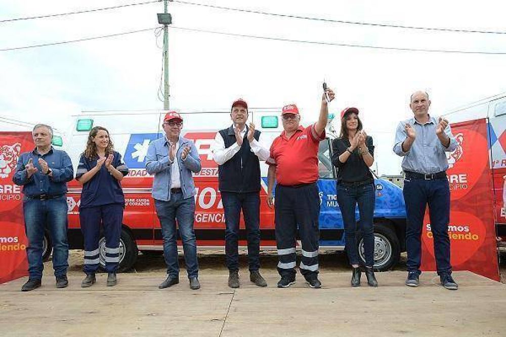 Zamora y Massa reforzaron el Sistema de Emergencias Tigre con nuevas ambulancias