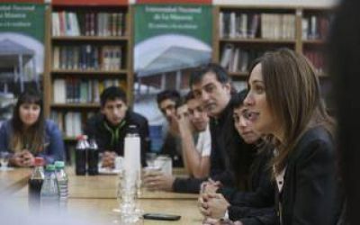 Vidal y Bullrich visitaron la Universidad Nacional de La Matanza