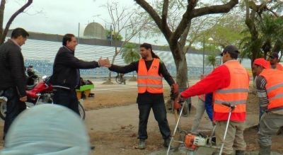 El intendente Jofr� visit� distintos frentes de trabajo y supervis� obras 