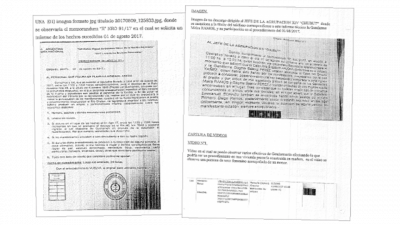 Los tel�fonos y los documentos para investigar