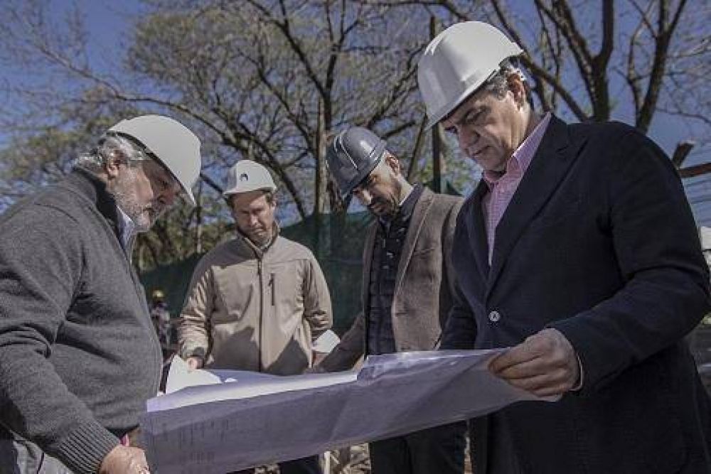 Jorge Macri recorri� el avance de obras del geri�trico municipal