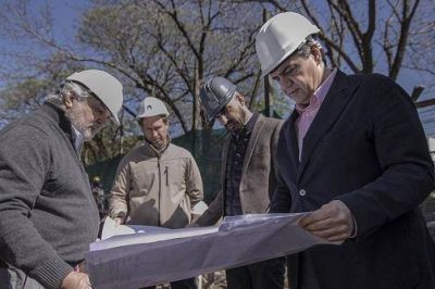Jorge Macri recorri� el avance de obras del geri�trico municipal