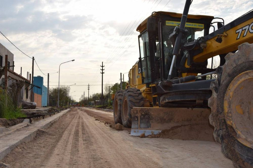Avanzan las obras en el barrio Ameghino