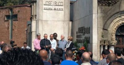 La CGT y la UOM recordaron a Rucci a 44 a�os de su asesinato