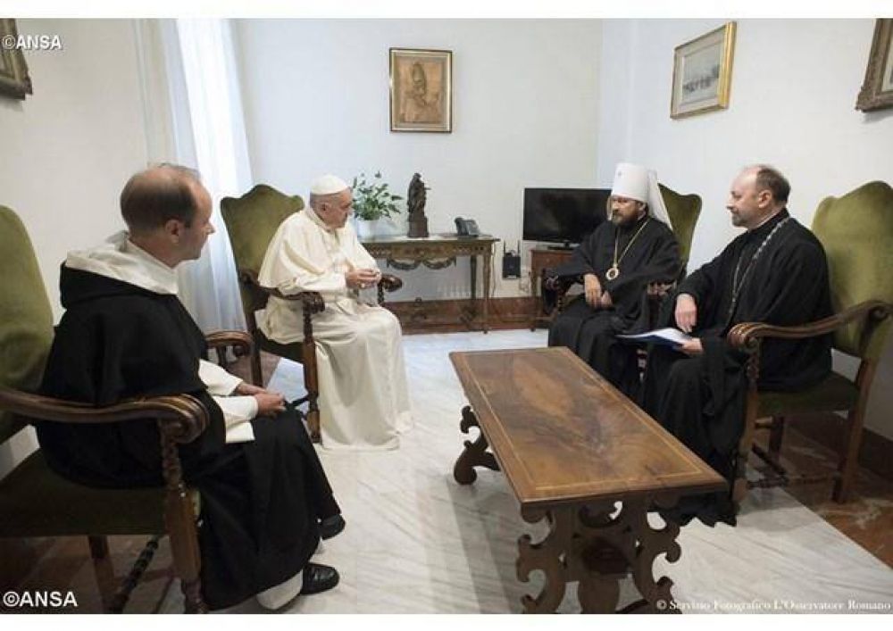Encuentro en el Vaticano del Papa Francisco con el Metropolitano Hilari�n de Volokolamsk
