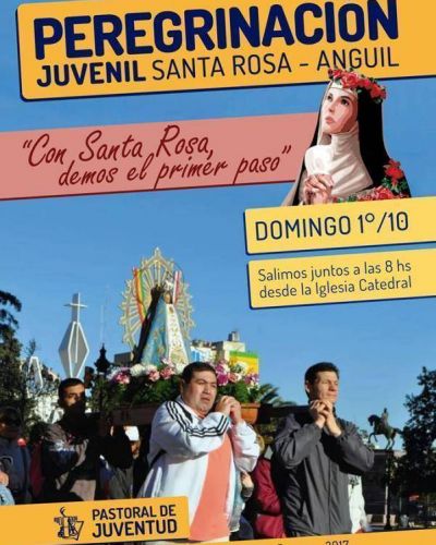 Los fieles de Santa Rosa peregrinan a Anguil