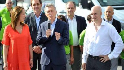 Vidal se muestra con Macri y Larreta en otra obra para el Conurbano bonaerense