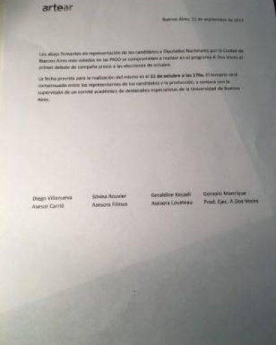 Desmintieron a Filmus por el debate
