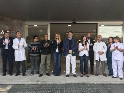 Jorge Macri y Gladys Gonz�lez presentaron las nuevas obras de la Maternidad Santa Rosa