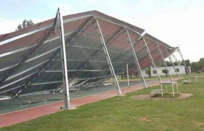 A�da Ayala se despeg� del derrumbe del tinglado