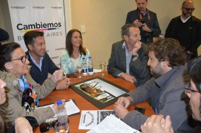 Michetti recibi� a la UDUV y visit� el Hogar Garc�a Landera