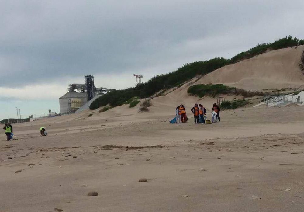 Tareas de limpieza en playas de Quequ�n